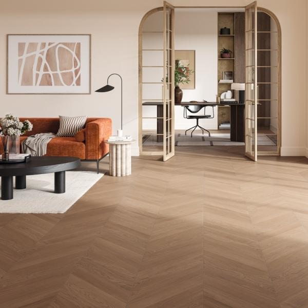 Parador Parkett Trendtime 10 Eiche Tuscan matt lackiert Natur Chevron-Stab
